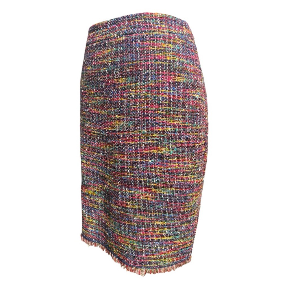 Escada Vibrant Multicolor Rainbow Pencil Skirt | S - Picture 2 of 12